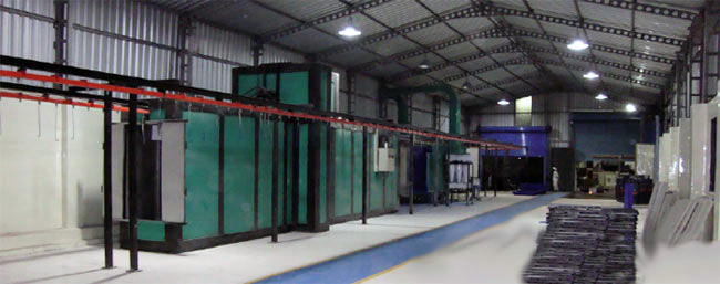 powder coating plant